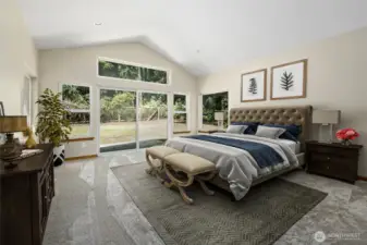 Primary Suite - Virtually Staged.