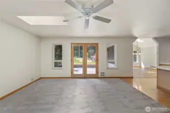 Rec room off kitchen