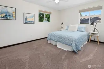 Bedroom #2 offers plenty of space for a king bed and accompanying furniture.