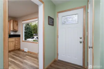 Interior view of front entrance