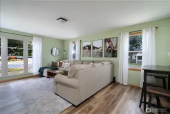 Large living room with tons natural light!
