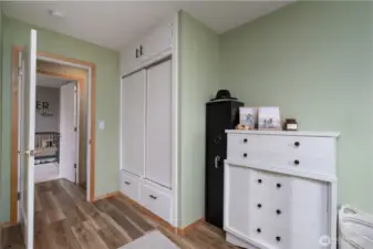 Primary bedroom with built-ins