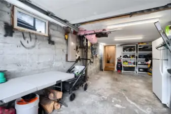Garage with shop space- located in basement