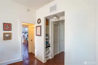 View to living/dining room from Primary
