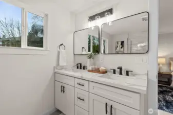 Designer finishes, dual vanities, and more - all done for you.