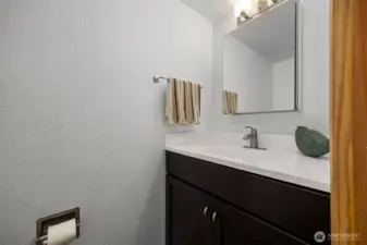 half bath off kitchen