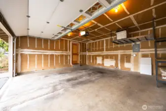 double car attached garage