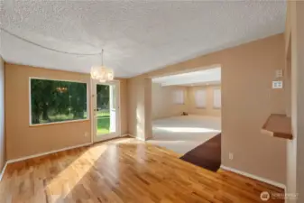 Dining area off of main living area