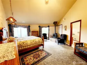 Master Bedroom with fireplace.