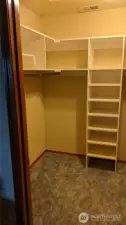 Master bedroom closet.