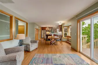 Walk out to your big deck...