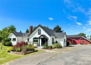 Welcome home to 5 beautiful acres w/home, apartment, RV hookup & event barn!