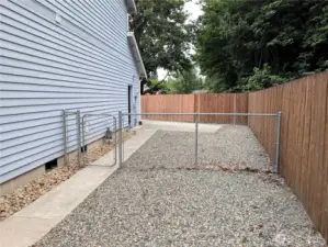 Fully fenced property backs up to a green belt on 2 sides fro privacy, and fully fenced backyard for pets. Say Yes to this address. #7120 242nd St E, Graham, WA 98338.