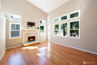 Formal Living room drenched in Natural Sunlight