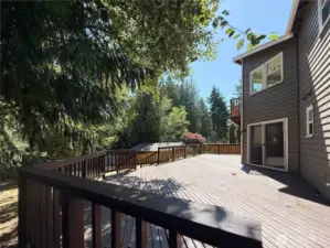 Large back deck