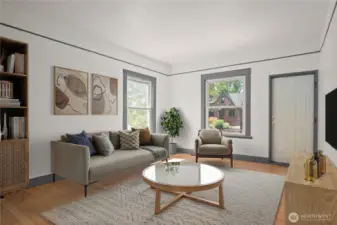 new interior paint & millwork *virtually staged*