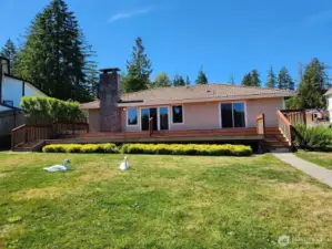 1 story 3 bedrooms 2 bathrooms.