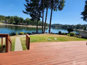 Bar-b-que from the deck with this view.