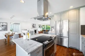 Open concept living space for easy entertaining