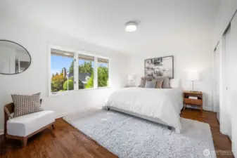 Spacious primary bedroom