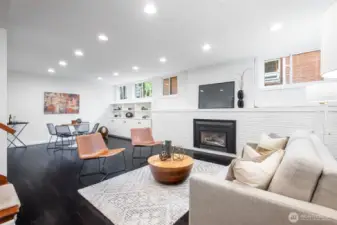 Spacious rec room