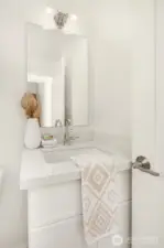 Powder room on the main floor