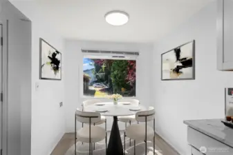 Unit E Dining area/nook - virtually staged