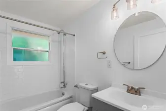 Unit E updated bathroom