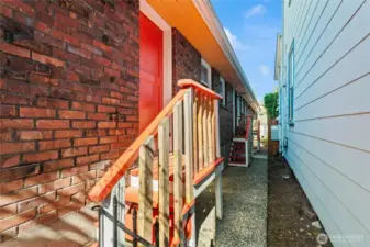 Back doors to units