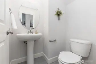 Powder bath on main level
