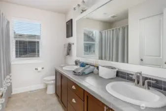 Upper level bathroom
