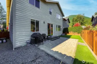 Backyard has Mt. Si views and new turf