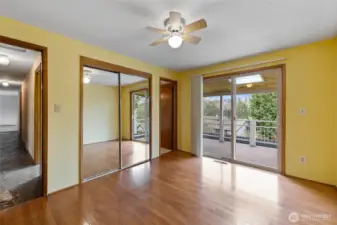 Primary bedroom on main floor. Beautiful hardwoods. Closets have built ins.