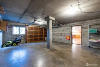 This is the 2 car garage for the downstairs unit with access to the living area. Stay dry while you carry groceries in!