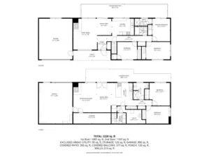 Floor plan of each unit.