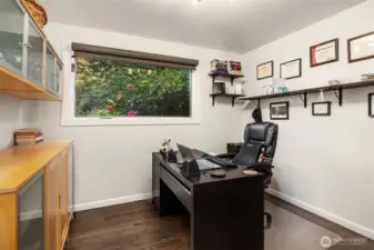 Home office is perfect for working remotely.