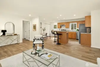 Open layout designed for everyday living and entertaining