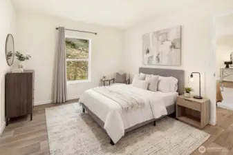 Secondary bedroom ideal for guests or additional living space