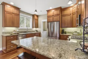 Beautiful granite and stainless kitchen