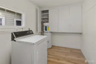 Laundry/Mudroom with Storage!