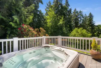 Enjoy a soak and relax in a quiet, secluded setting.