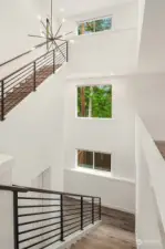 Open 3-story staircase