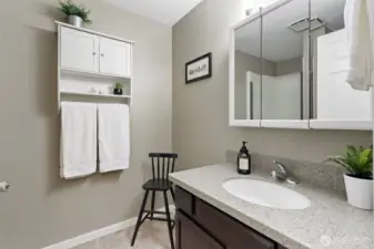 3/4 bath off mudroom adds a great deal of convenience!