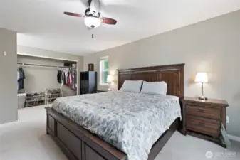 Primary suite with large closet