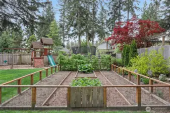 Another view of the garden, ready for your green thumb.