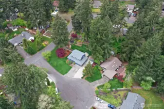 Aerial view of the cul-de-sac
