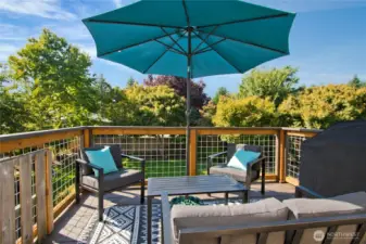 Brand new outside deck and railings