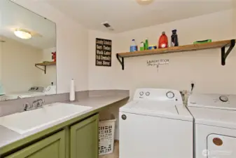 Utility room with a sink