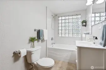 Full bathroom on main floor.