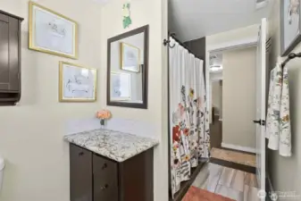 Full bath in main house